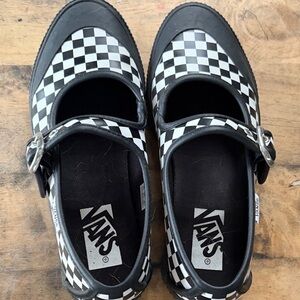 Vans Black and White Checkered Dress Shoes